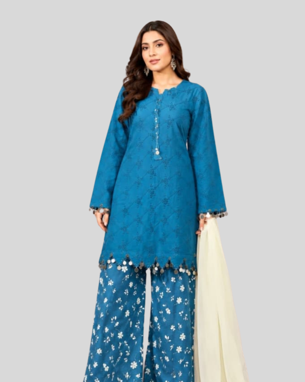 Zinc Chikankari 3 Pc – Stitched Pret Collection