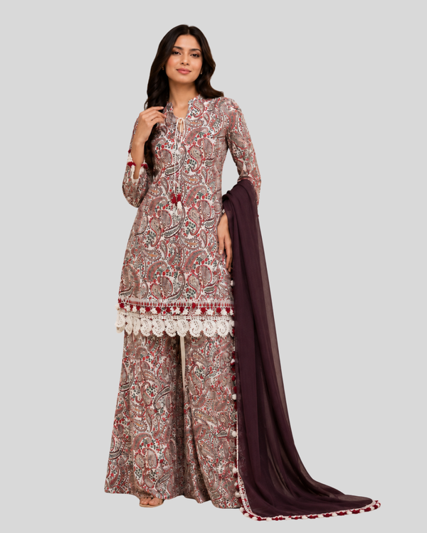 Paisley Lawn 3 Pc – Daily Wear Pret Collection