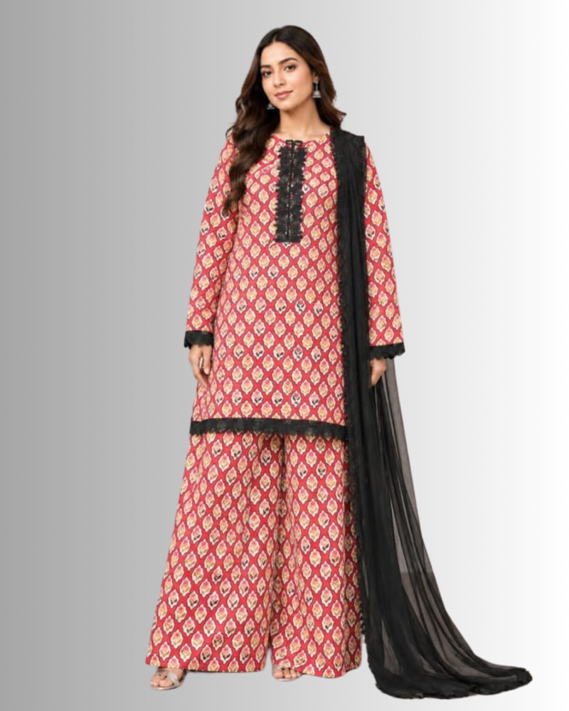 Pink & Black Lawn 2 Pc – Daily Wear Pret Collection