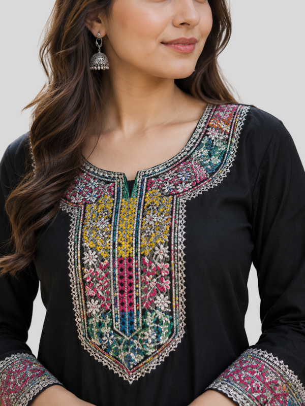 Black Gotta 2 Pc – Daily Wear Pret Collection