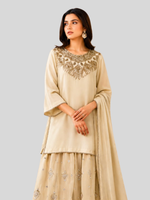 Copper Embroidered Dress 3 Pc – Stitched Pret Collection