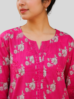 Pink & Grey Chikankari 2 Pc – Daily Wear Pret Collection