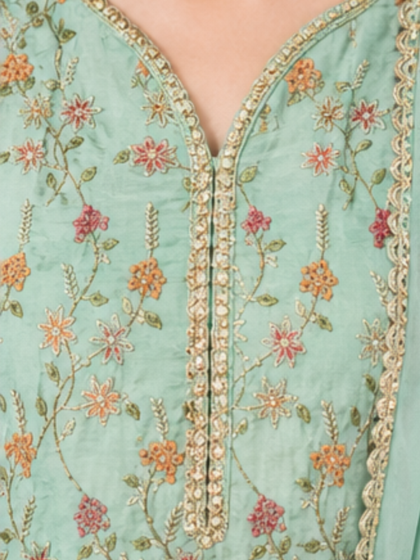 Green Grip Silk 3 Pc – Stitched Pret Collection