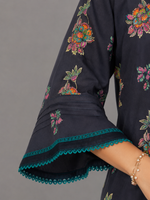 Char Blue 3 Pc – Daily Wear Pret Collection