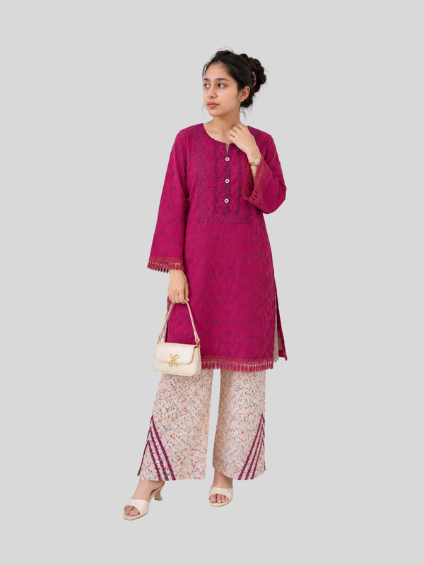 Pink Chikankari 2 Pc – Daily Wear Pret Collection