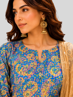 Blue Armani Silk 2 Pc – Stitched Pret Collection