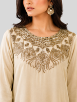 Copper Embroidered Dress 3 Pc – Stitched Pret Collection