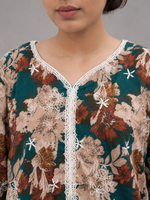 Brown Floral Chikankari 2 Pc – Daily Wear Pret Collection