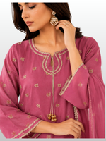 Pink Grip Silk 3 Pc – Stitched Pret Collection