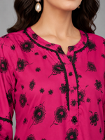 Black Pink Rose 2 Pc – Daily Wear Pret Collection