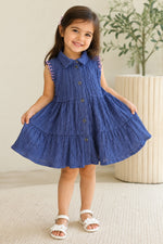 Velmira Kids Bubble Crinkle Frock – Kids Collection
