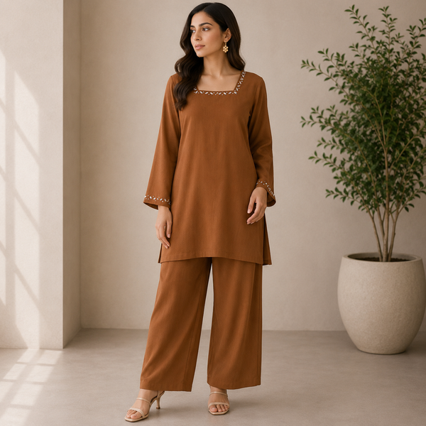 Velmira Bubble Crinkle Co-Ord Set – Pret Collection