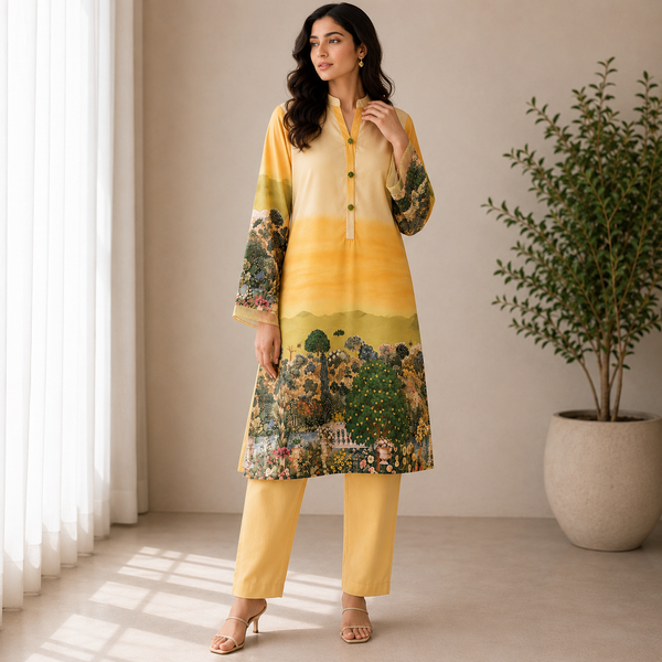 Velmira Printed Silk 2 Pc Dress – Luxury Pret Collection