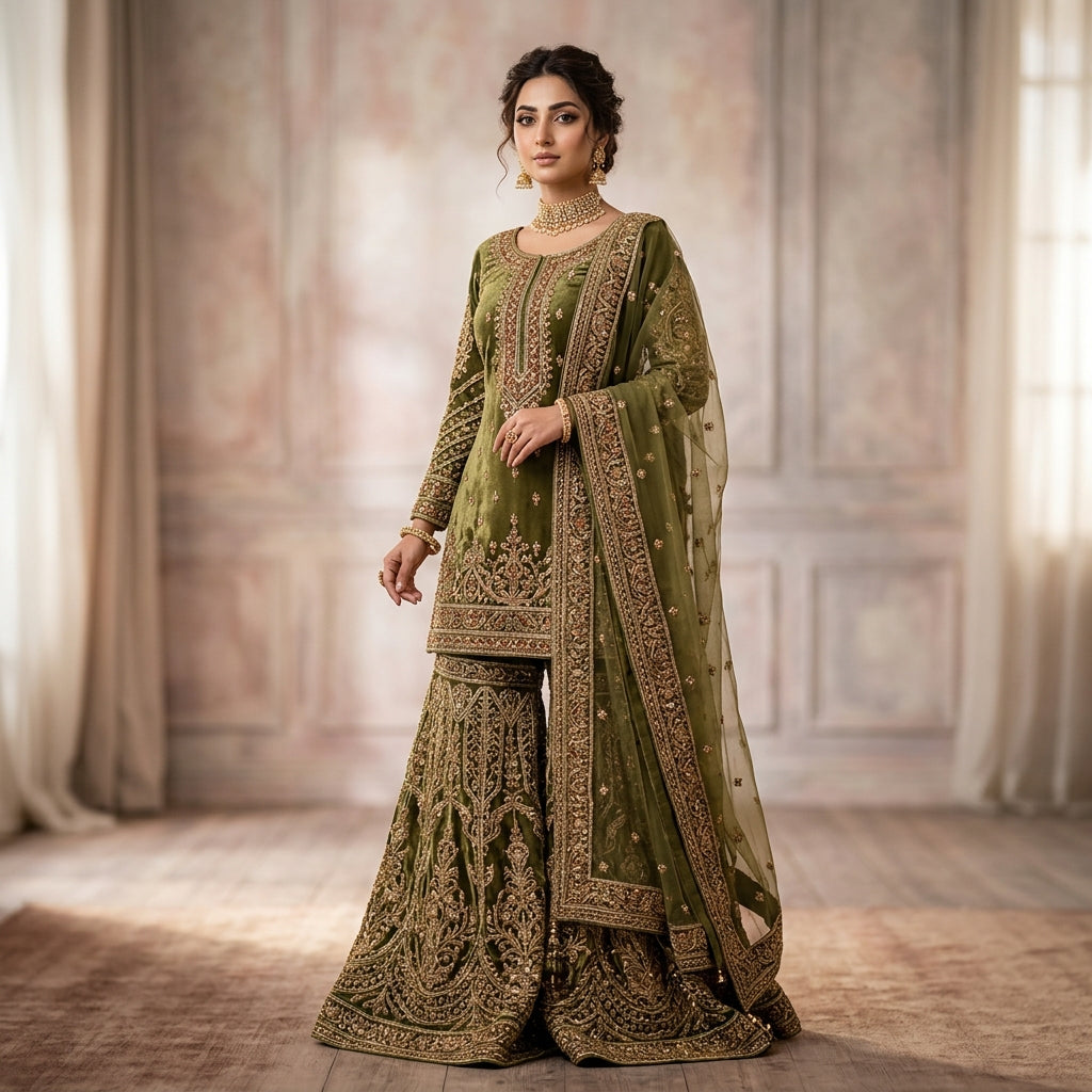 Velvet Embroidered Shawl